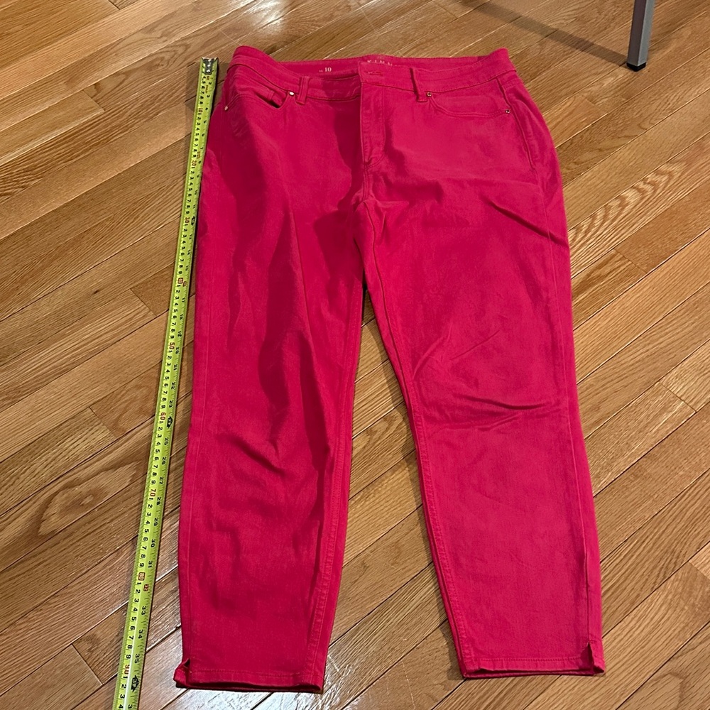 WHBM Bright Pink Women's Cropped Jeans